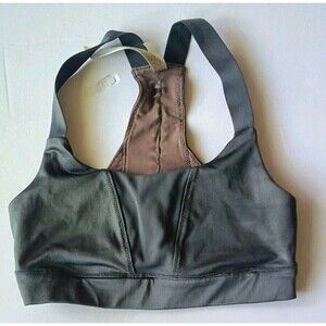 Free People FP Movement Sports Bra Size XS Gray Mesh Racerback Medium Support